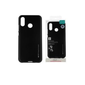 Coque silicone Huawei P20 Lite Noir (I-Jelly metal Case)